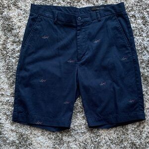 Greg Norman Navy Embroidered Men Shorts